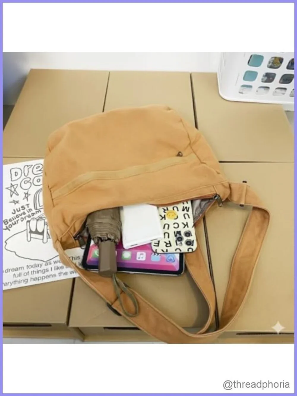 Canvas Hobo Crossbody Bag Messenger Shoulder Tote Handbag